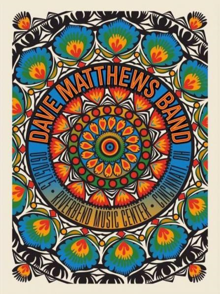 Methane Studios — Dave Matthews Band, Riverbend Music Center, Cincinnati, OH · Jun 5, 2015 Poster