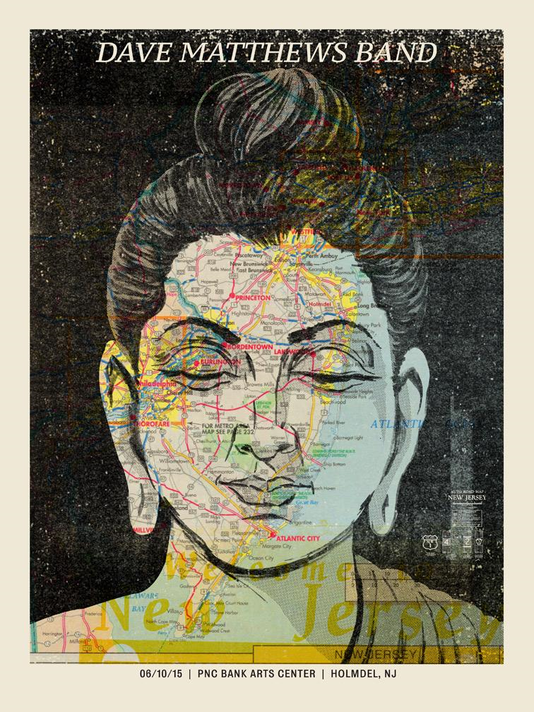 Methane Studios — Dave Matthews Band, PNC Bank Arts Center, Holmdel, NJ · Jun 10, 2015 Poster