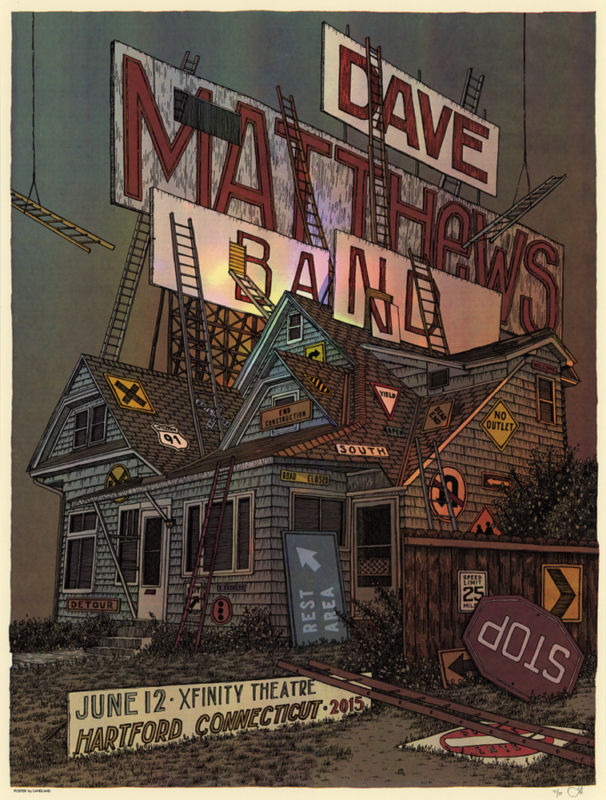 Landland — Dave Matthews Band, Xfinity Theatre, Hartford, CT · Jun 12, 2015 Poster
