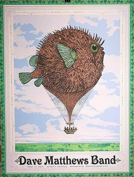 Nate Duval — Dave Matthews Band, Xfinity Center, Mansfield, MA · Jun 13, 2015 Poster