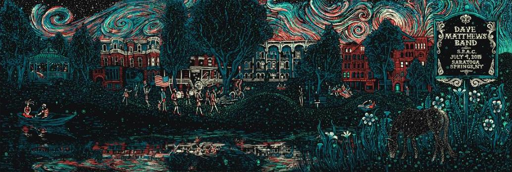James Eads — Dave Matthews Band, Saratoga Performing Arts Center, Saratoga Springs, NY · Jul 4, 2015 Poster
