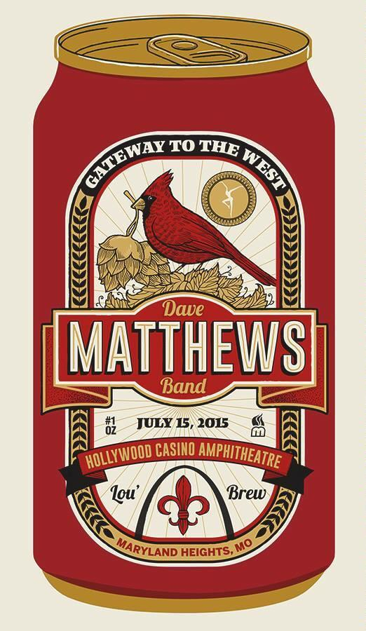 Methane Studios — Dave Matthews Band, Hollywood Casino Amphitheatre, Maryland Heights, MO · Jul 15, 2015 Poster