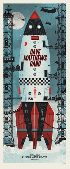 Methane Studios — Dave Matthews Band, Ruoff Music Center, Noblesville, IN · Jul 17, 2015 Poster