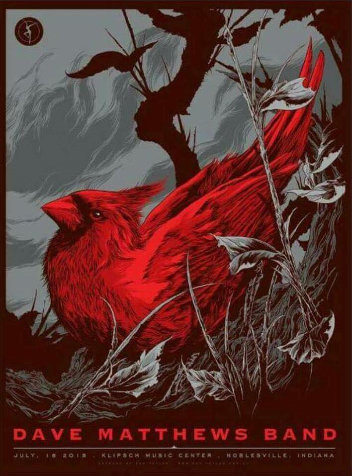 Ken Taylor — Dave Matthews Band, Ruoff Music Center, Noblesville, IN · Jul 18, 2015 Poster