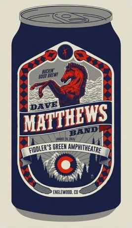 Methane Studios — Dave Matthews Band, Fiddler's Green Amphitheatre, Greenwood Village, CO · Aug 29, 2015 Poster