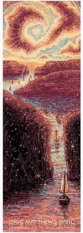 Nathaniel Deas — Dave Matthews Band, The Gorge Amphitheatre, George, WA · Sep 4, 2015 Poster