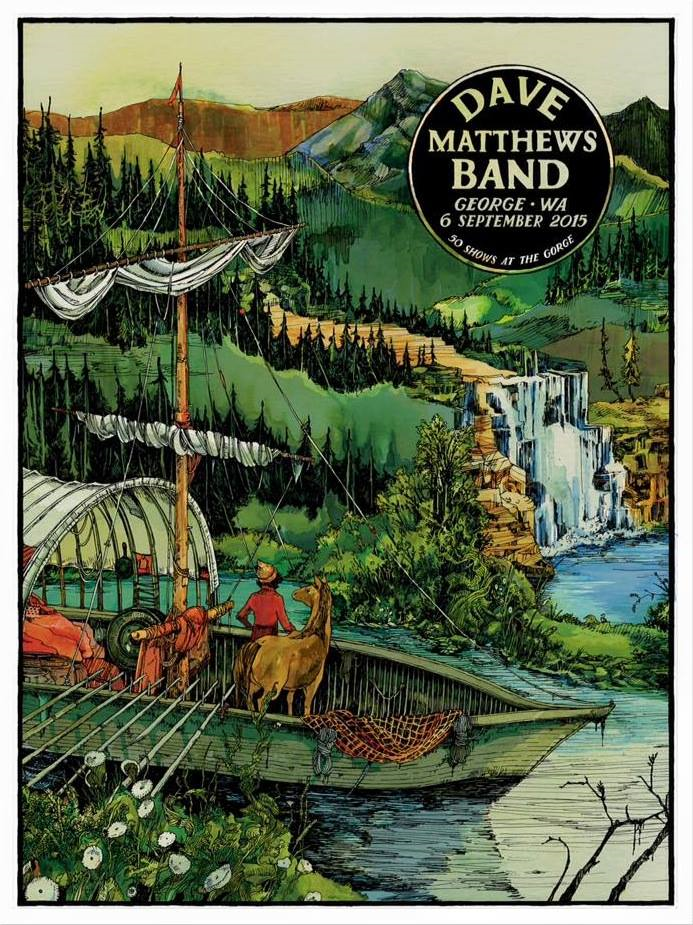 Landland — Dave Matthews Band, The Gorge Amphitheatre, George, WA · Sep 6, 2015 Poster