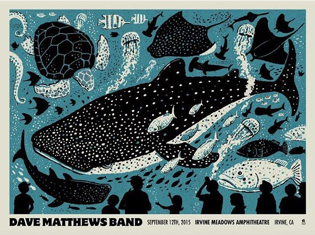 Methane Studios — Dave Matthews Band, Irvine Meadows Amphitheatre, Irvine, CA · Sep 12, 2015 Poster