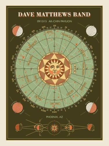 Methane Studios — Dave Matthews Band, Ak-Chin Pavilion, Phoenix, AZ · Sep 13, 2015 Poster