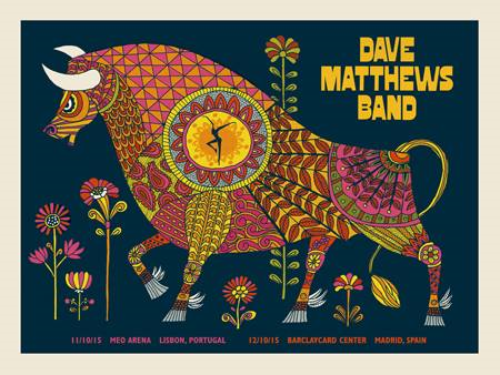 Methane Studios — Dave Matthews Band, MEO Arena, Lisbon, PRT · Oct 11–12, 2015 Poster