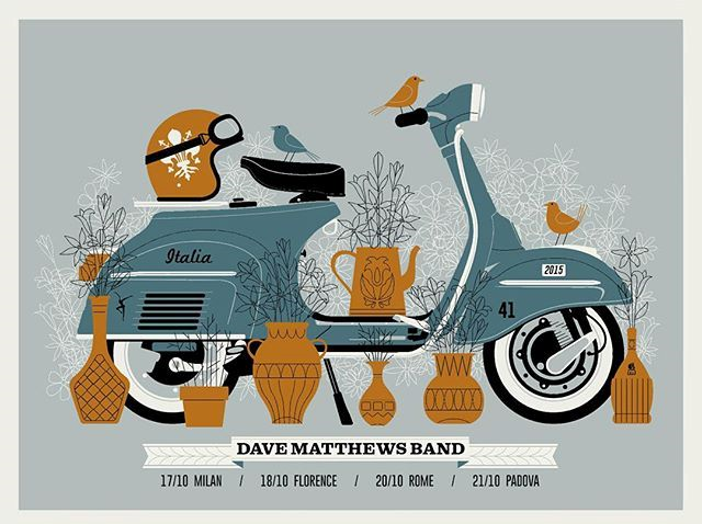 Methane Studios — Dave Matthews Band, Mediolanum Forum, Assago, ITA · Oct 17, 2015 – Oct 21, 2005 Poster