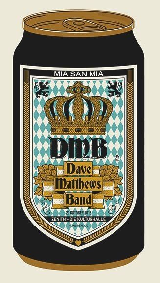 Methane Studios — Dave Matthews Band, Zenith, Munich, DEU · Oct 24, 2015 Poster