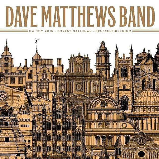 Nate Duval — Dave Matthews Band, Vorst Nationaal/Forest National, Vorst/Forest, BEL · Nov 4, 2015 Poster