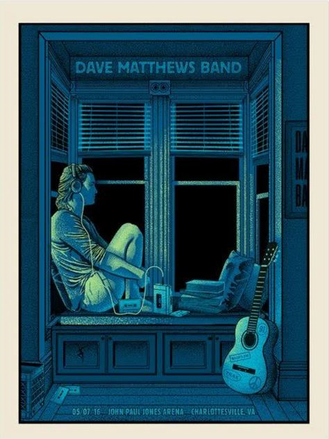 DKNG — Dave Matthews Band, John Paul Jones Arena (University of Virginia), Charlottesville, VA · May 7, 2016 Poster
