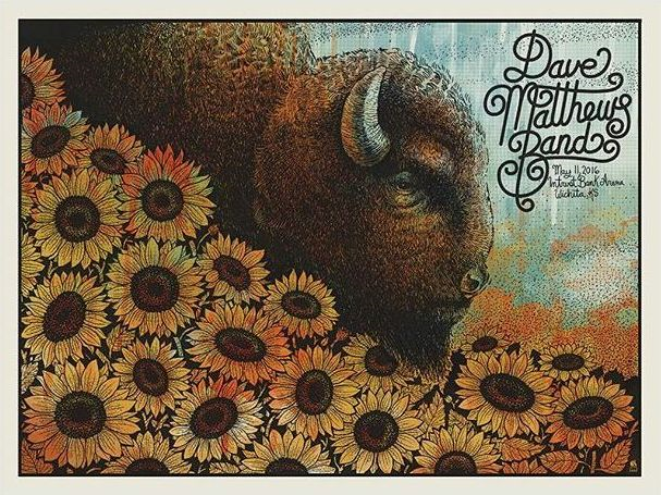 Methane Studios — Dave Matthews Band, InTrust Bank Arena, Wichita, KS · May 11, 2016 Poster