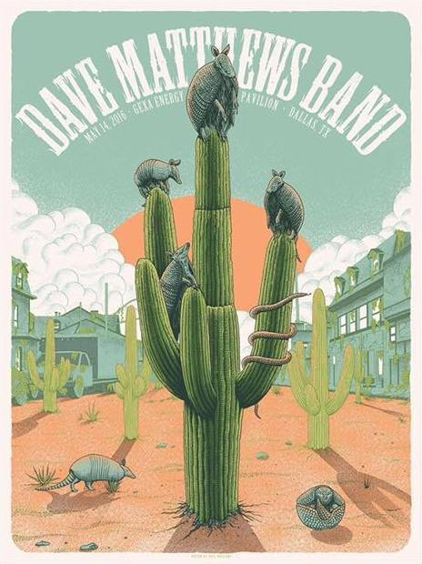 Neal Williams — Dave Matthews Band, Gexa Energy Pavilion, Dallas, TX · May 14, 2016 Poster