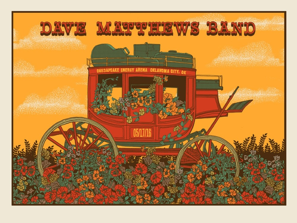 Methane Studios — Dave Matthews Band, Chesapeake Energy Arena, Oklahoma City, OK · May 17, 2016 Poster