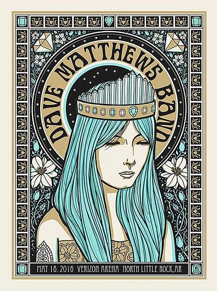 Methane Studios — Dave Matthews Band, Verizon Arena, North Little Rock, AR · May 18, 2016 Poster