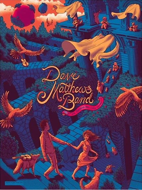James Flames — Dave Matthews Band, Riverbend Music Center, Cincinnati, OH · May 20, 2016 Poster