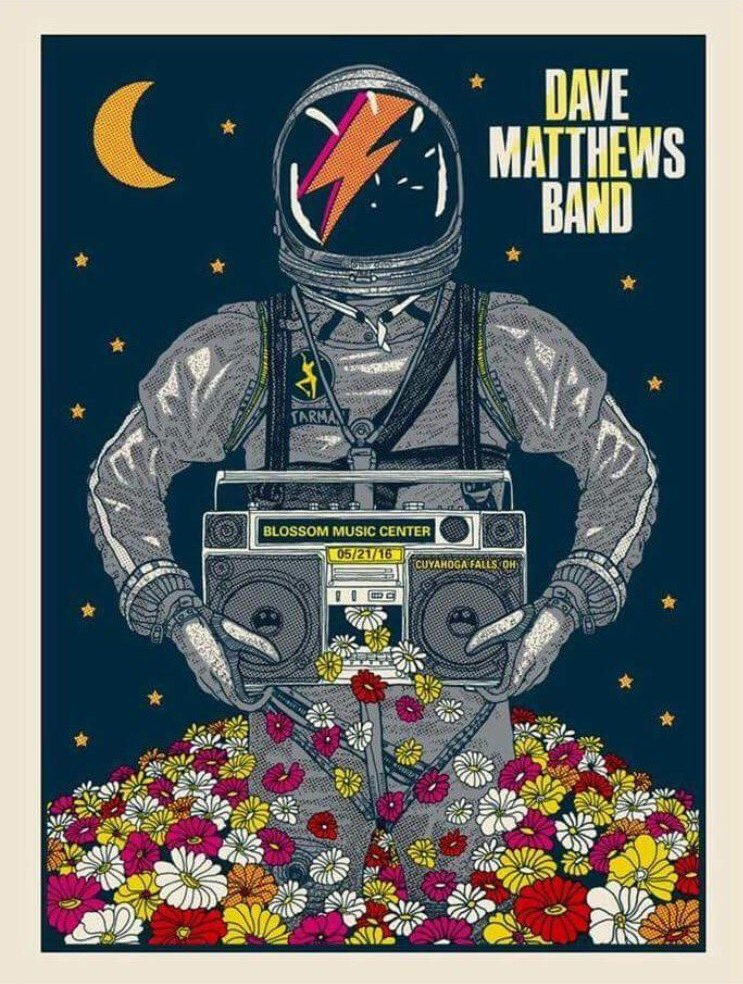 Methane Studios — Dave Matthews Band, Blossom Music Center, Cuyahoga Falls, OH · May 21, 2016 Poster