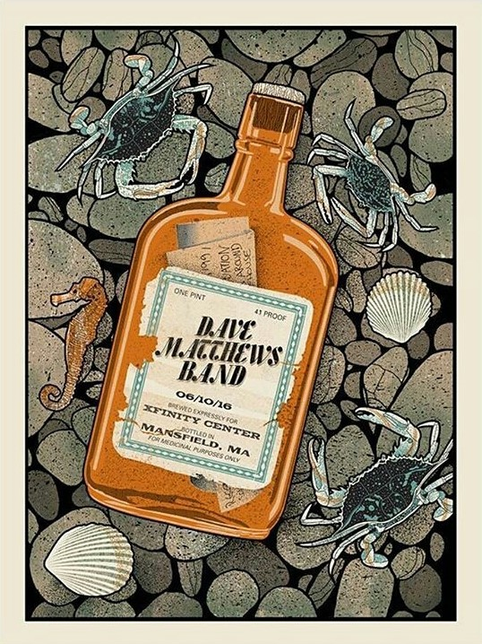Methane Studios — Dave Matthews Band, Xfinity Center, Mansfield, MA · Jun 10, 2016 Poster