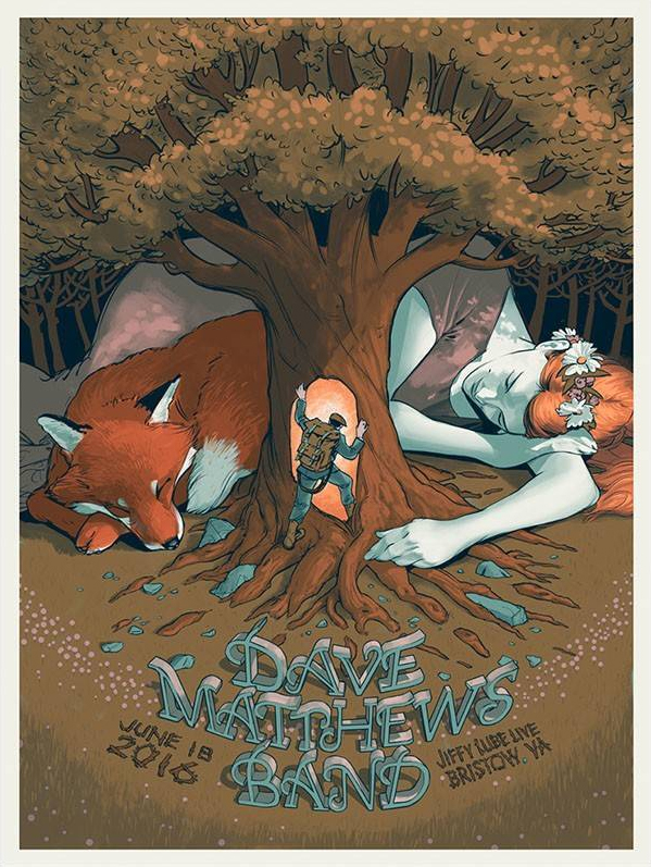 Rich Kelly — Dave Matthews Band, Jiffy Lube Live, Bristow, VA · Jun 18, 2016 Poster