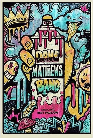 Methane Studios — Dave Matthews Band, Freedom Mortgage Pavilion, Camden, NJ · Jun 25, 2016 Poster