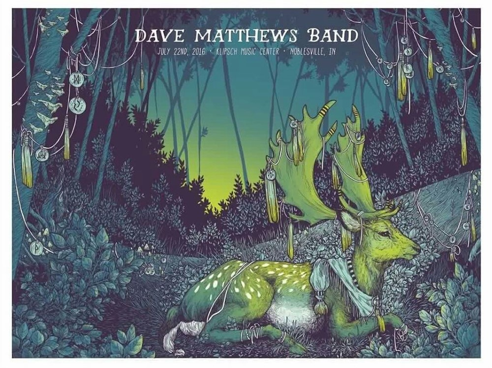 Erica Williams — Dave Matthews Band, Ruoff Music Center, Noblesville, IN · Jul 22, 2016 Poster