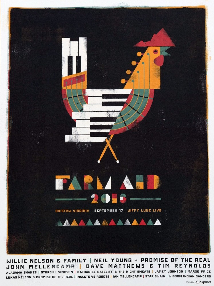 Rich Kelly — Dave Matthews Band, Jiffy Lube Live, Bristow, VA · Sep 17, 2016 Poster