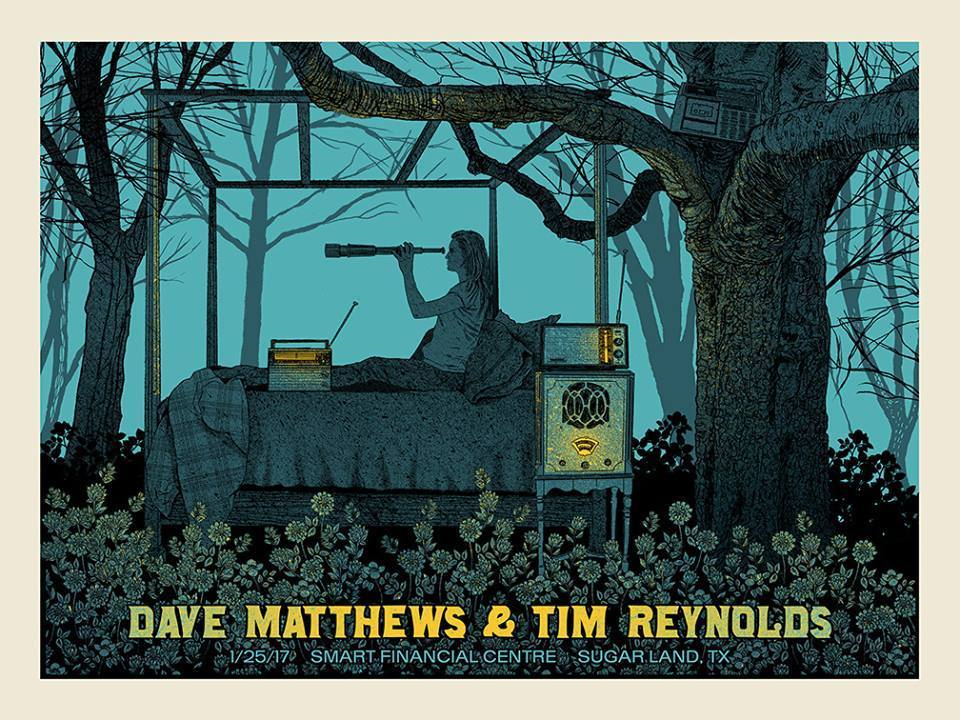 Methane Studios — Dave Matthews Band, Smart Financial Centre at Sugar Land, Sugar Land, TX · Jan 25, 2017 Poster