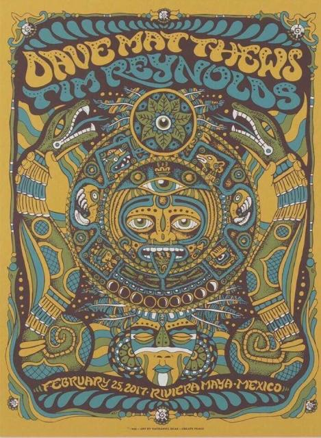 Nathaniel Deas — Dave Matthews Band, Playa Azul, Riviera Maya, MEX · Feb 25, 2017 Poster
