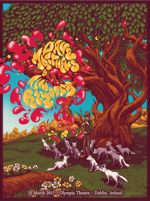 James Flames — Dave Matthews Band, Olympia Theatre, Dublin, IRL · Mar 23, 2017 Poster