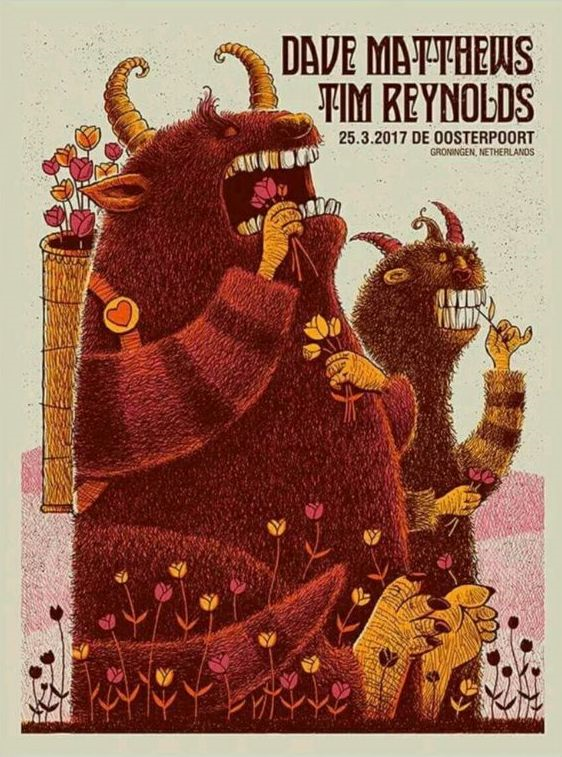 Methane Studios — Dave Matthews Band, De Oosterpoort, Groningen, NLD · Mar 25, 2017 Poster
