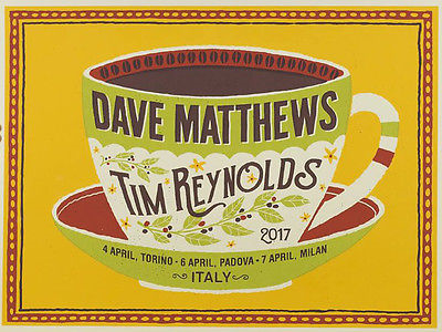 Methane Studios — Dave Matthews Band, Teatro degli Arcimboldi, Milan, ITA · Apr 7, 2017 Poster