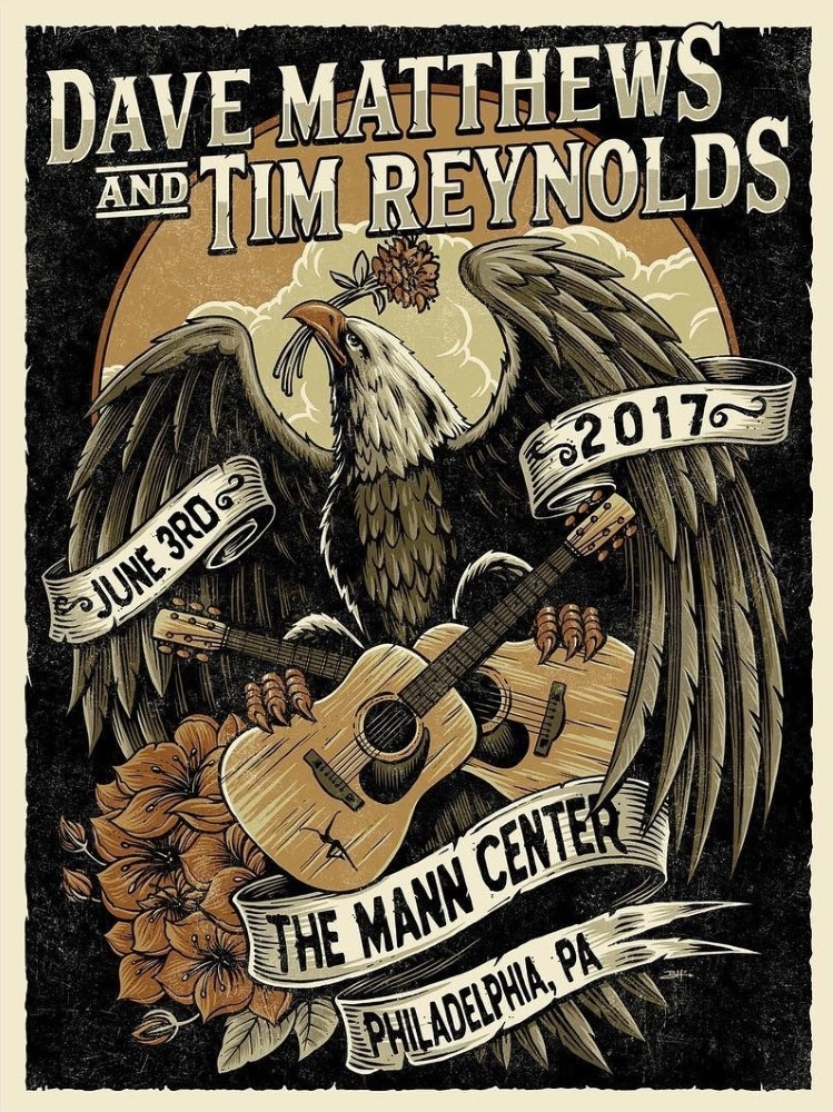 Brandon Heart — Dave Matthews Band, Mann Center for the Performing Arts, Philadelphia, PA · Jun 3, 2017 Poster