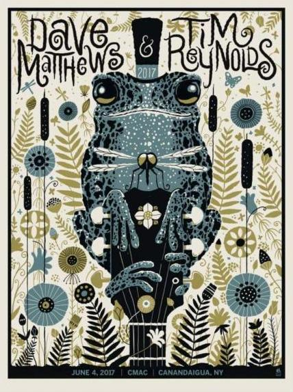 Methane Studios — Dave Matthews Band, Constellation Brands–Marvin Sands Performing Arts Center (Finger Lakes Community College), Canandaigua, NY · Jun 4, 2017 Poster