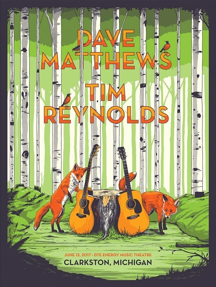 Matt Fleming — Dave Matthews Band, DTE Energy Music Theatre, Clarkston, MI · Jun 13, 2017 Poster