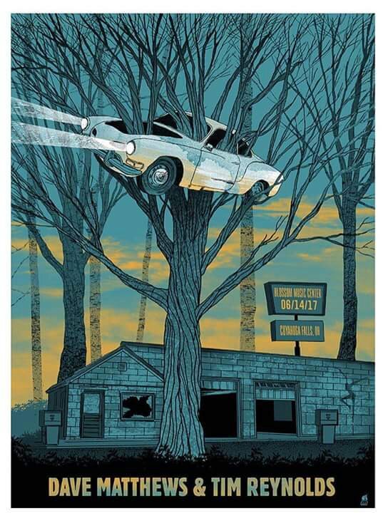 Methane Studios — Dave Matthews Band, Blossom Music Center, Cuyahoga Falls, OH · Jun 14, 2017 Poster