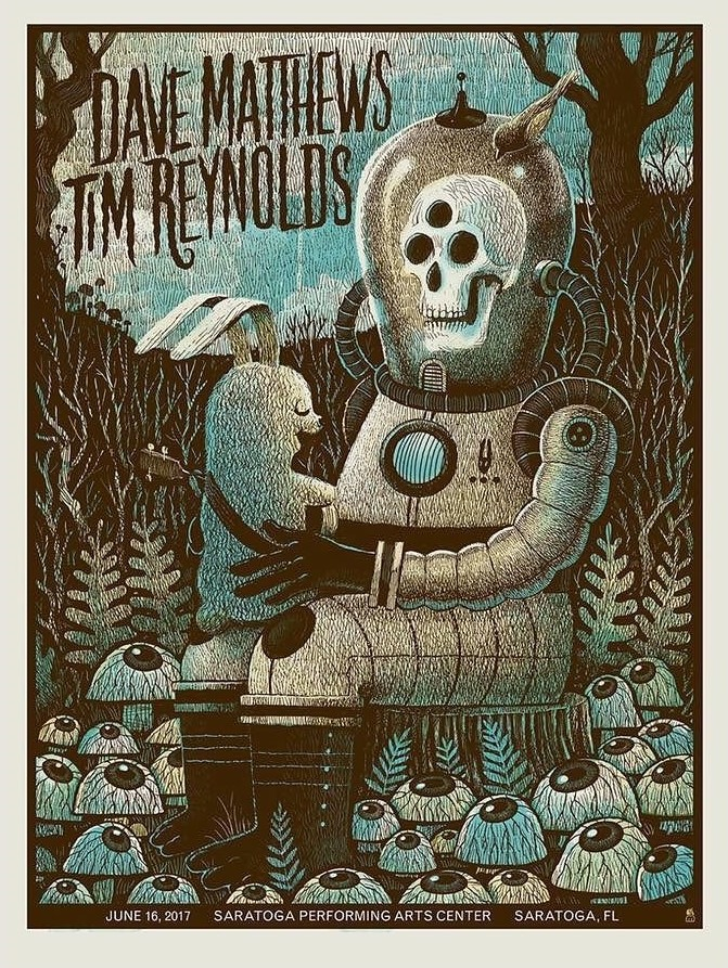 Methane Studios — Dave Matthews Band, Saratoga Performing Arts Center, Saratoga Springs, NY · Jun 16, 2017 Poster