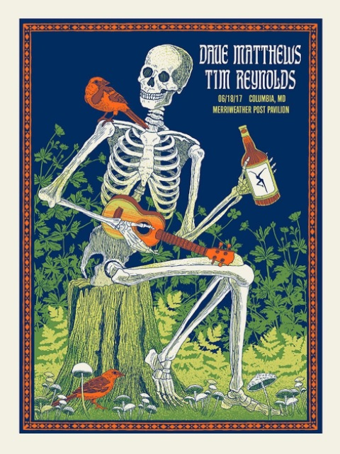 Methane Studios — Dave Matthews Band, Merriweather Post Pavilion, Columbia, MD · Jun 18, 2017 Poster
