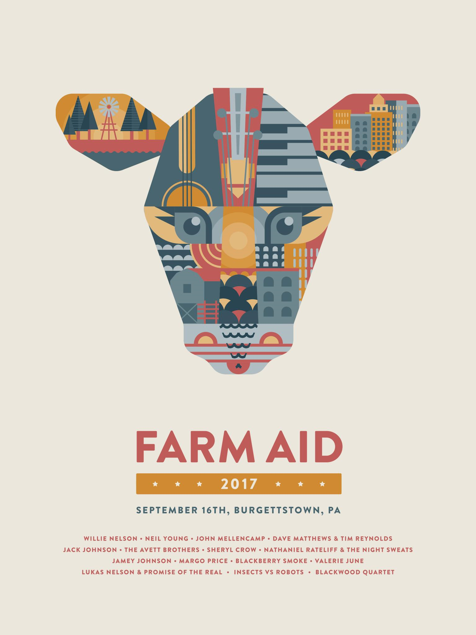 Landland — Dave Matthews Band, KeyBank Pavilion, Burgettstown, PA · Sep 16, 2017 Poster