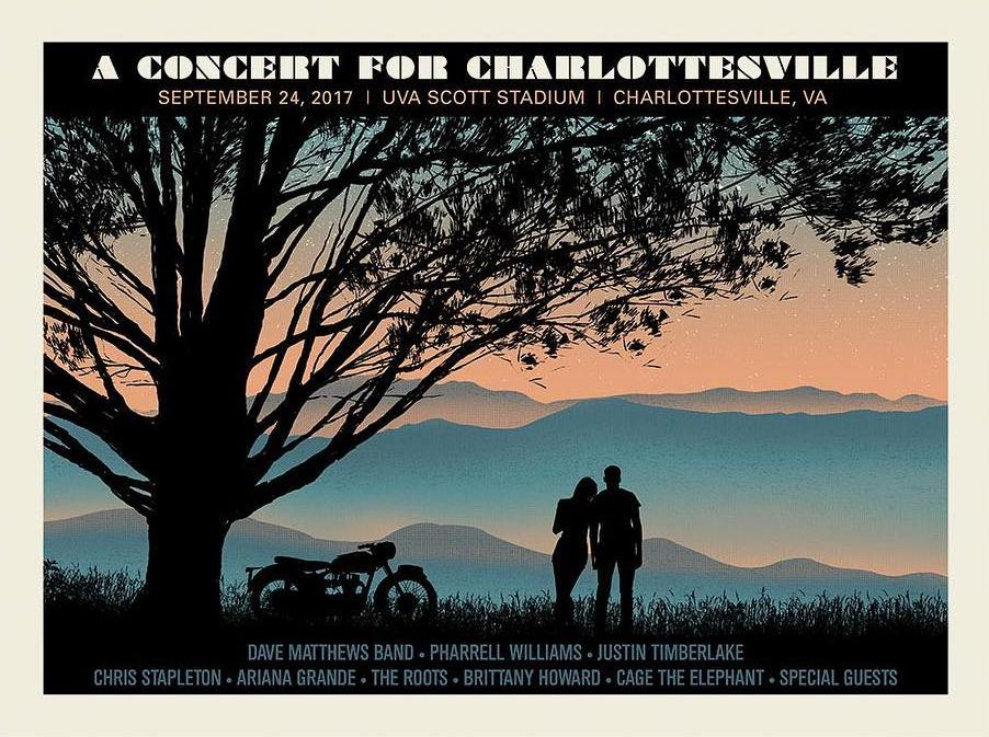 Dave Matthews Band Poster, Scott Stadium (University of Virginia), Charlottesville, VA · Sep 24, 2017 Poster