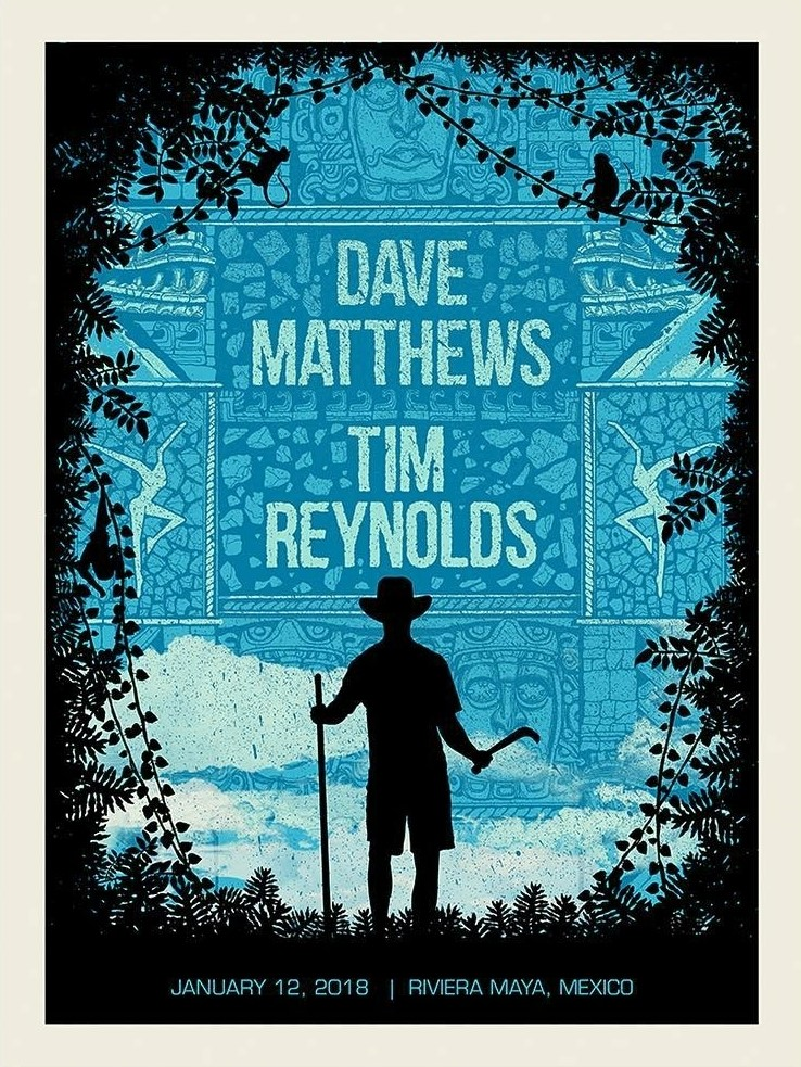 Methane Studios — Dave Matthews Band, Playa Azul, Riviera Maya, MEX · Jan 12, 2018 Poster