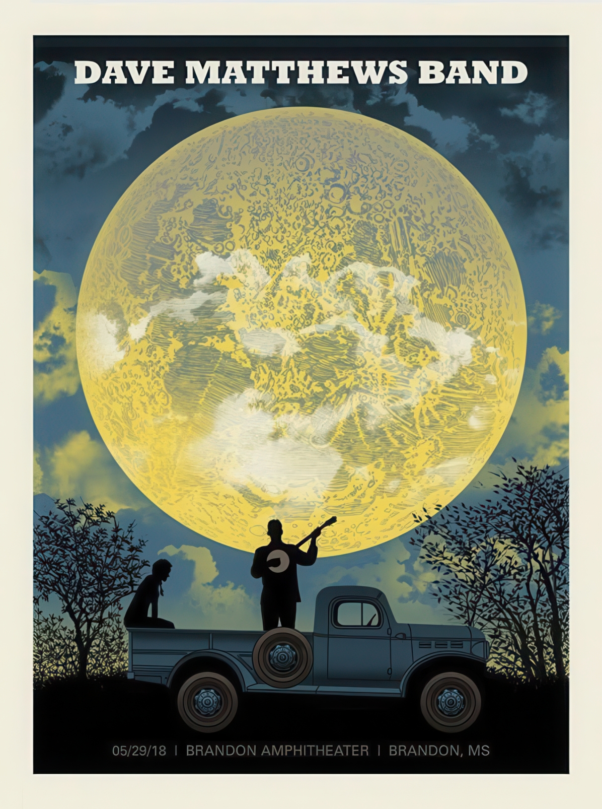 Methane Studios — Dave Matthews Band, Brandon Amphitheater, Brandon, MS · May 29, 2018 Poster