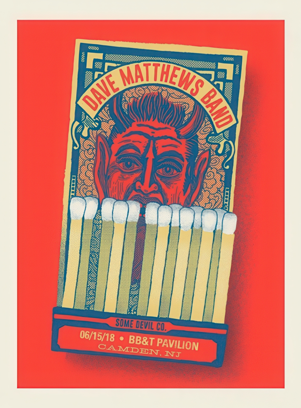 Methane Studios — Dave Matthews Band, BB&T Pavilion, Camden, NJ · Jun 15, 2018 Poster