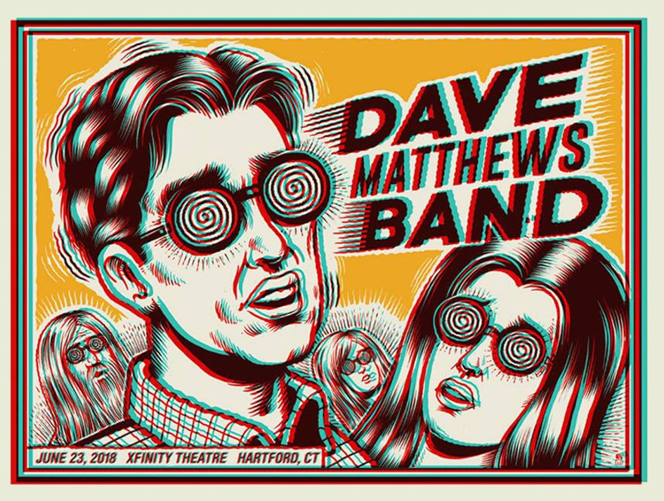 Methane Studios — Dave Matthews Band, Xfinity Theatre, Hartford, CT · Jun 23, 2018 Poster