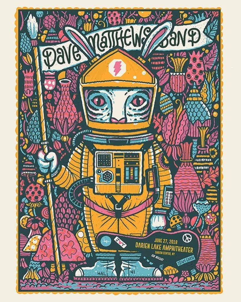 Methane Studios — Dave Matthews Band, Darien Lake Performing Arts Center (Six Flags Darien Lake), Corfu, NY · Jun 27, 2018 Poster
