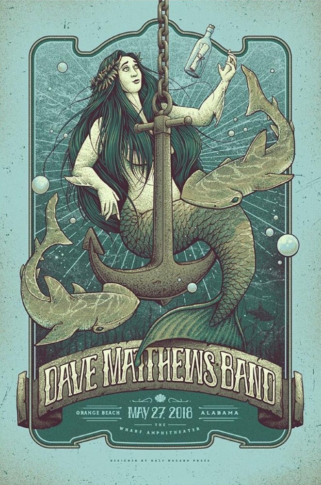 Joel Hunter — Dave Matthews Band, The Wharf Amphitheater, Orange Beach, AL · May 27, 2018 Poster