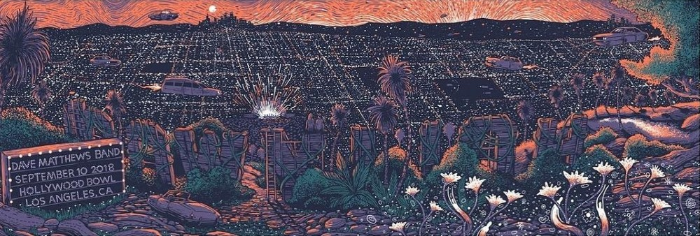 James Eads — Dave Matthews Band, Hollywood Bowl, Hollywood, CA · Sep 10, 2018 Poster