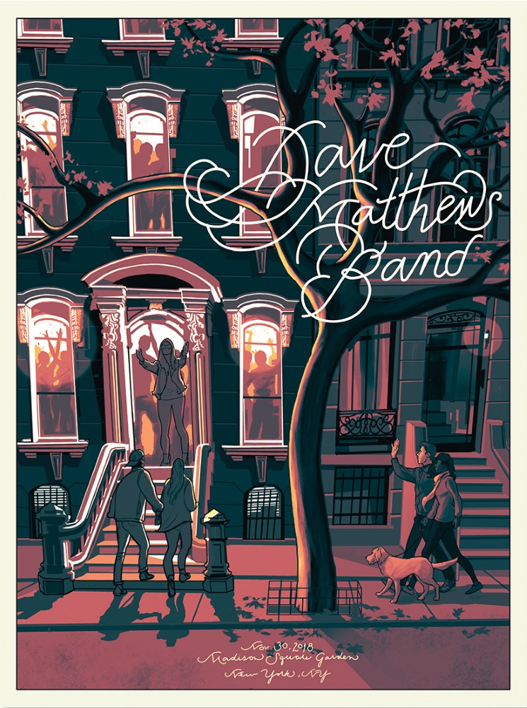 Rich Kelly — Dave Matthews Band, Madison Square Garden, New York, NY · Nov 30, 2018 Poster